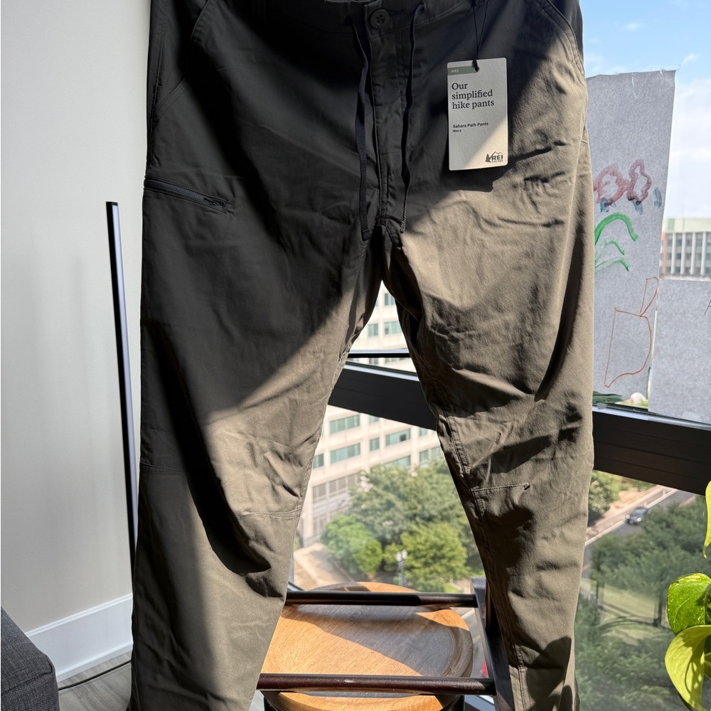 REI Black Chinos Relaxed Fit Pants